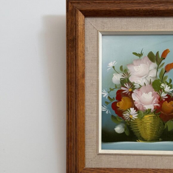 Vintage Still Life Oil Painting - Picture 5 of 6